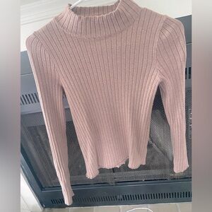 Taupe turtleneck sweater XS